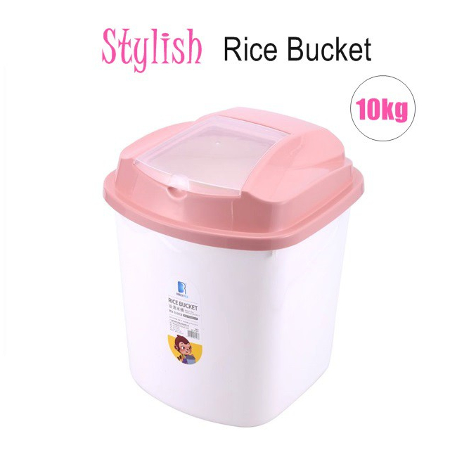 Tong Bekas Beras 10kg Household Rice Storage Container Bucket Box Kitchen Storage Cereal