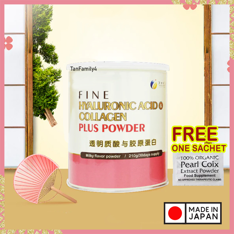 Fine Hyaluronic Acid & Collagen Plus Powder (210g) Japanese Hyaluron
