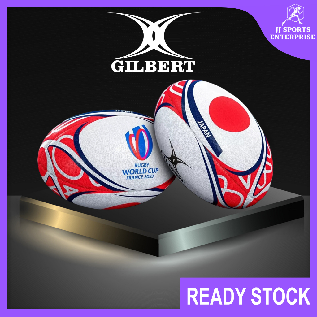 Gilbert Rugby Ball RWC 2023 Flag Japan (Size 5) Gilbert Rugby Ball Bola Ragbi