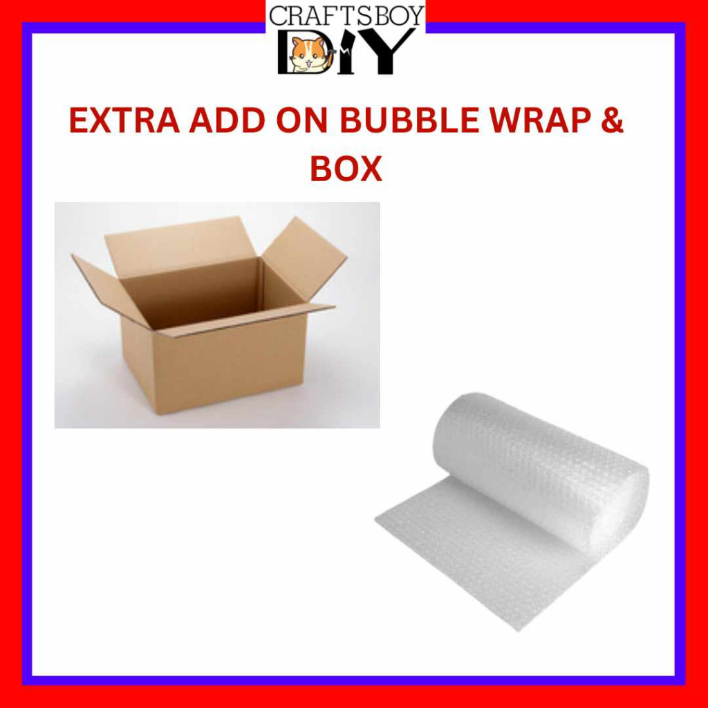 (Ready Stock) Bubble Wrap and Box (For Extra Add On Only) Shopee Malaysia
