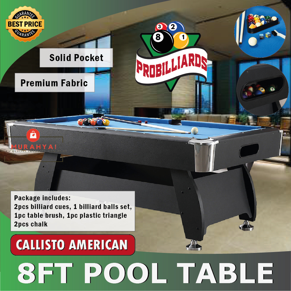 Pool Table 8ft Meja Pool American billiard table Snooker set meja pool
