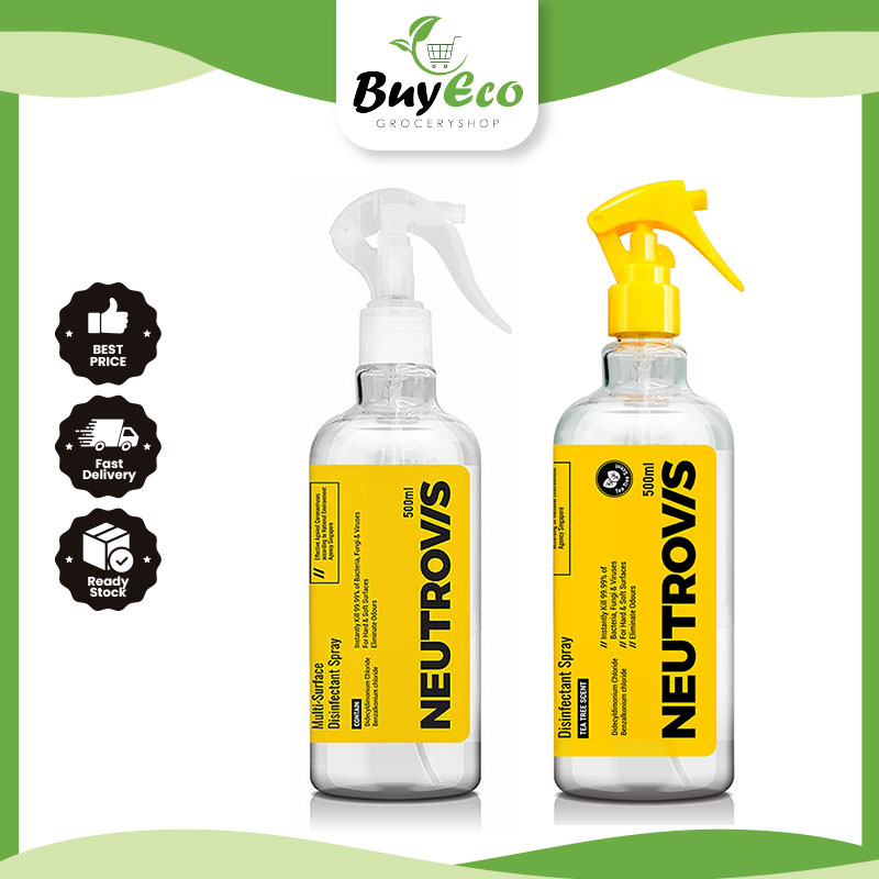 Neutrovis MultiSurface Disinfectant Spray 500ml (Kills 99 Bacteria & Germs) Shopee Malaysia