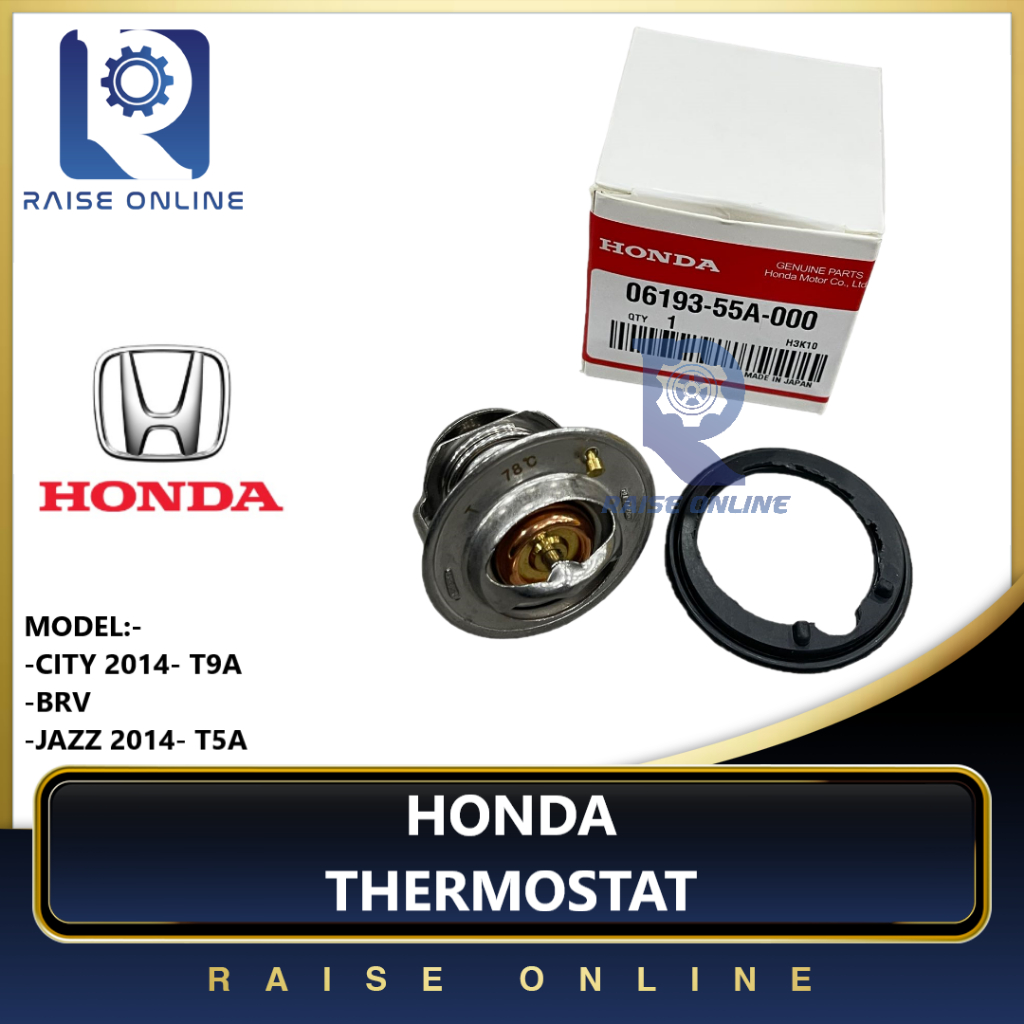 100 HONDA ORIGINAL HONDA CITY GM6 T9A JAZZ GK T5A BRV TSA 2014 2019 THERMOSTAT O RING