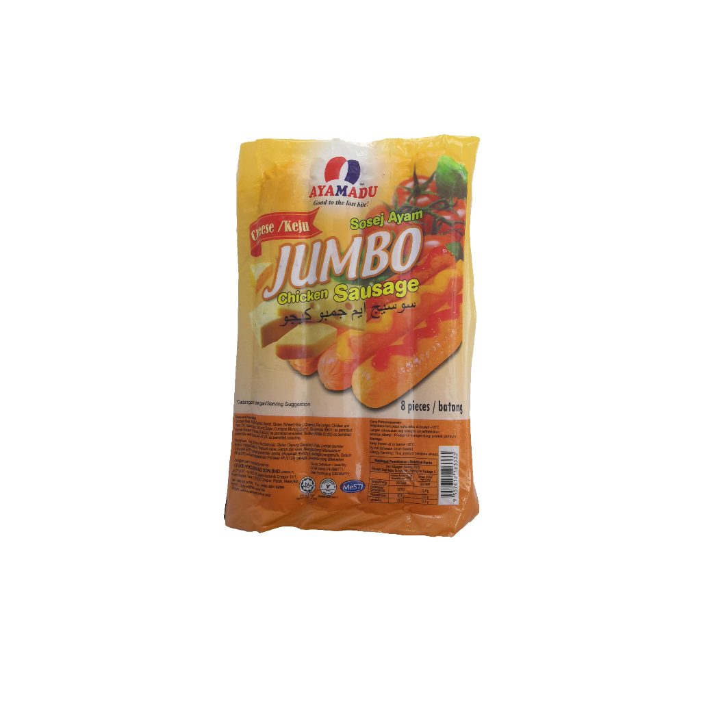 Chicken Sausage Jumbo Cheese (Ayamadu) 800GM/PKT (Above RM130, JB Free