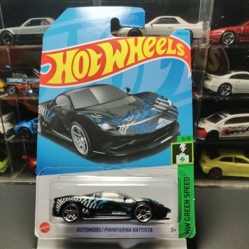 Hot Wheels Automobili Pininfarina Battista, HW Green Speed Shopee