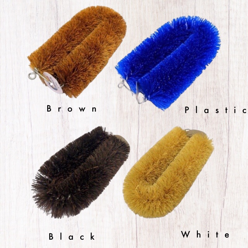 Berus Sabut Kelapa / Plastic - Natural Cleaning Coconut Fibre Abalone Brush