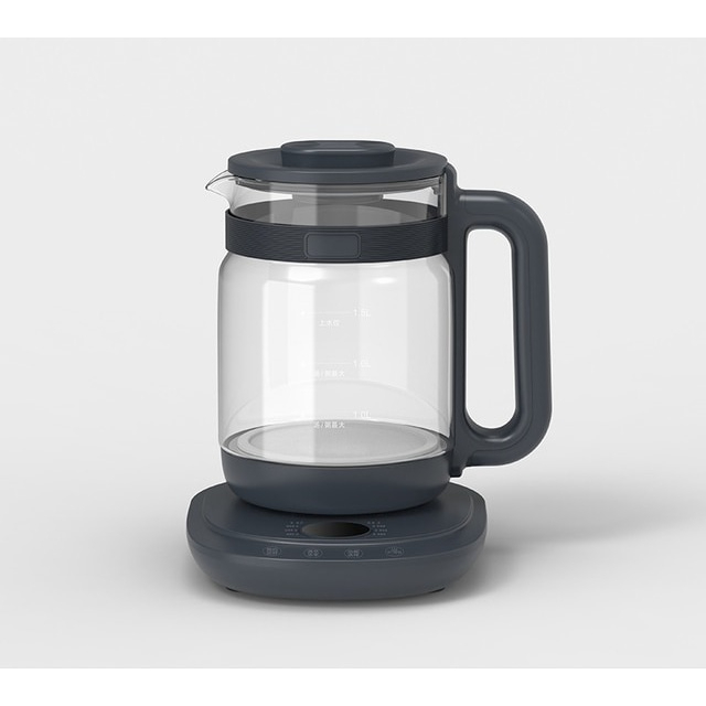 Ringgit Shop Health Pot Kettle 8 Modes Recipe Healthy Pot Food Grade Glass Jug Tea Herbs Soup Boil (1.5L/800W)