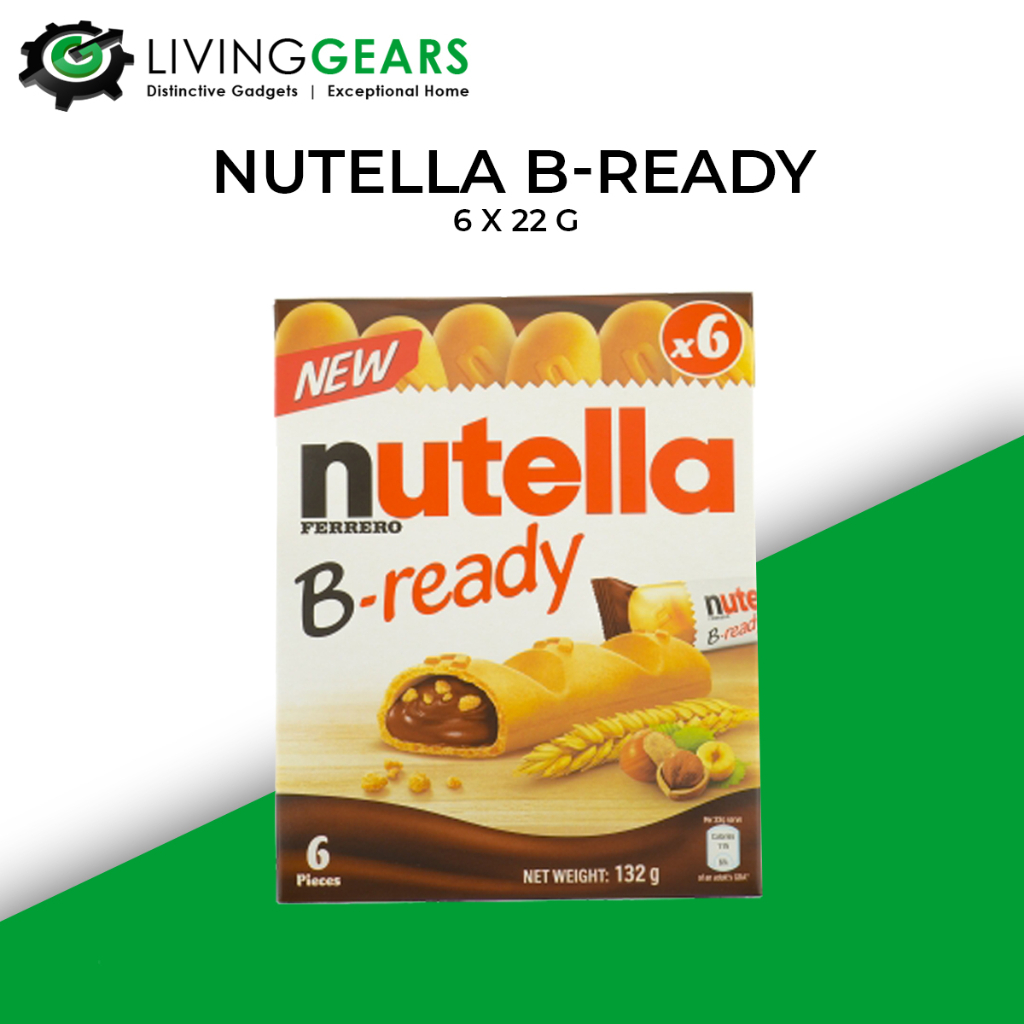 Nutella B-ready 6 Pieces 132g | Shopee Malaysia