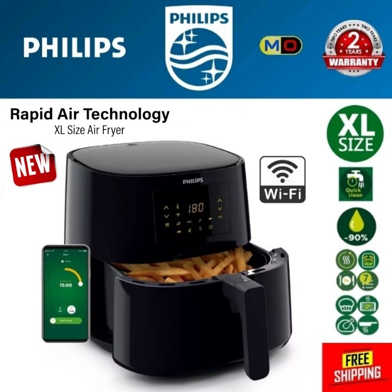 Philips 6.2L Digital Air fryer Essential Airfryer XL HD9280