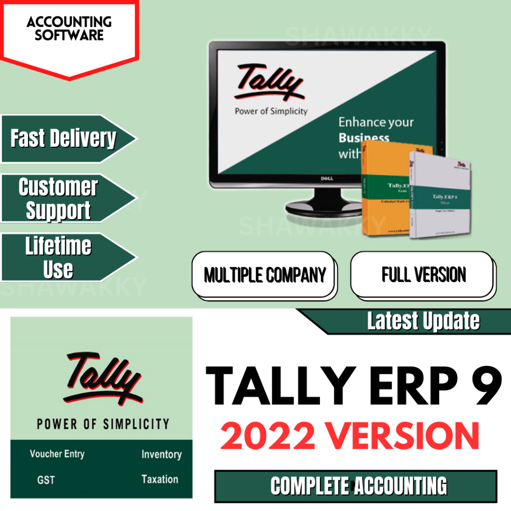 Tally ERP 9 | Accounting Business Management | PC Software | Inventory | Payroll | Lifetime