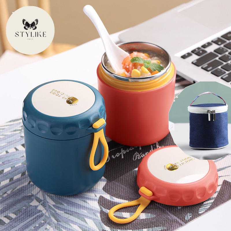 🔥READY STOCK🔥Soup Container Food Storage Baby Thermos Insulation Porridge Warmer Tahan Panas Lunch Box 保温饭盒汤粥