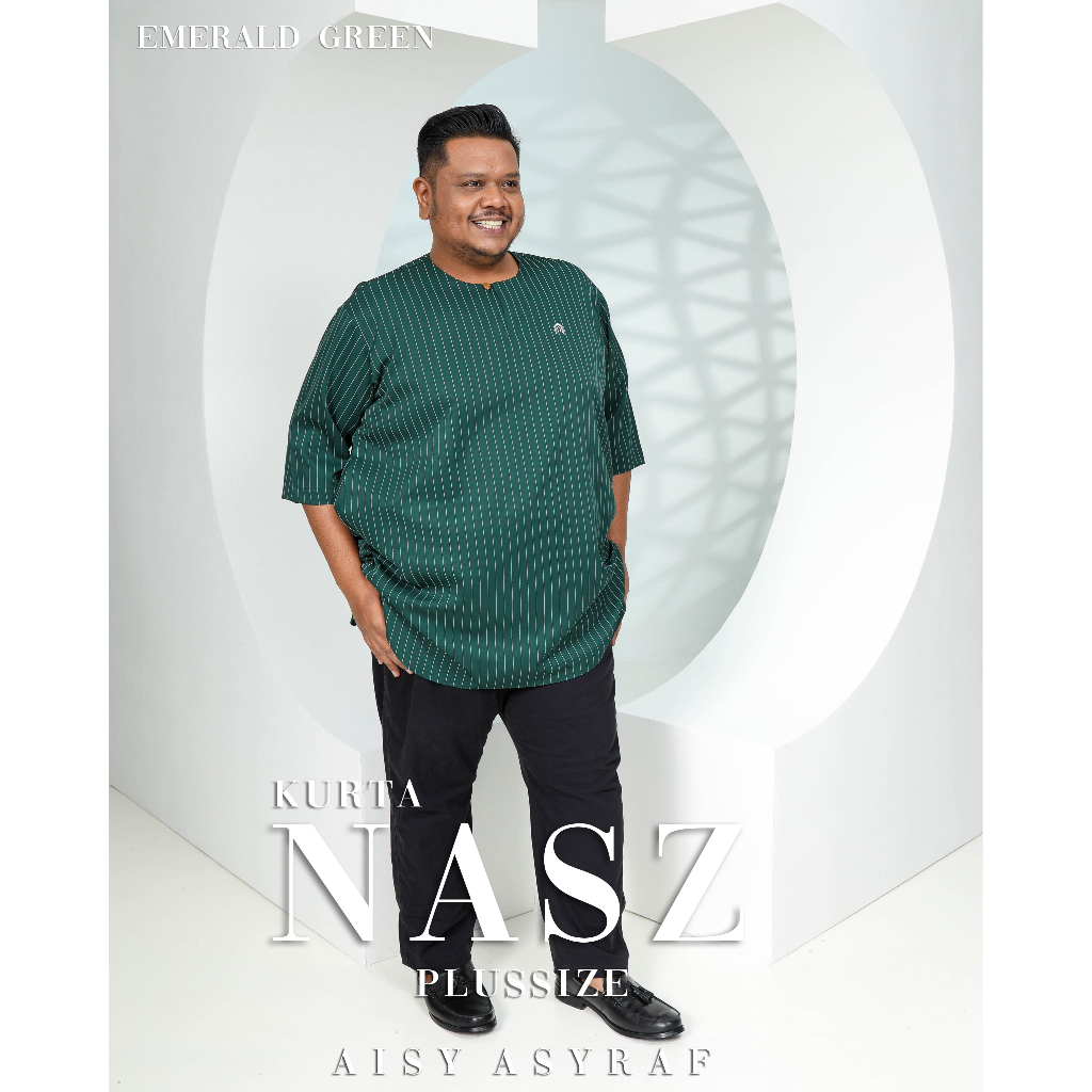 【 PLUSSIZE 4XL - 7XL 】Kurta Plus Size Lelaki Teluk Belanga KURTA NASZ PLUSSIZE by AISY ASYRAF