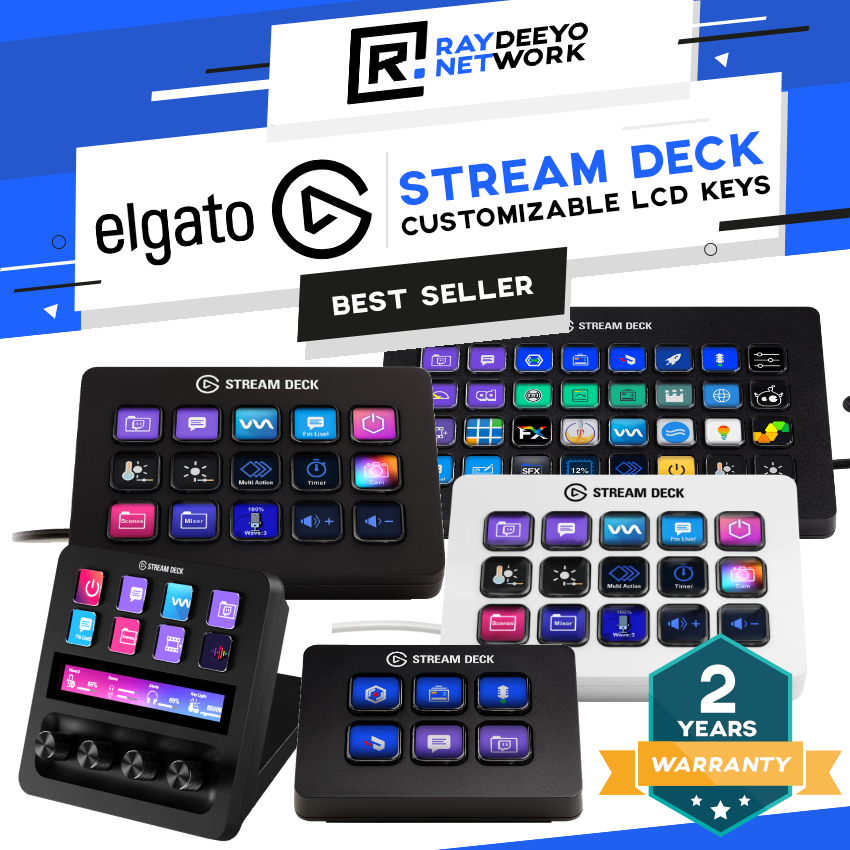 Elgato Stream Deck+ (6/15/32 LCD Keys) LCD Streaming Content Controller  StreamDeck [Unlimited Customization] | Shopee Malaysia