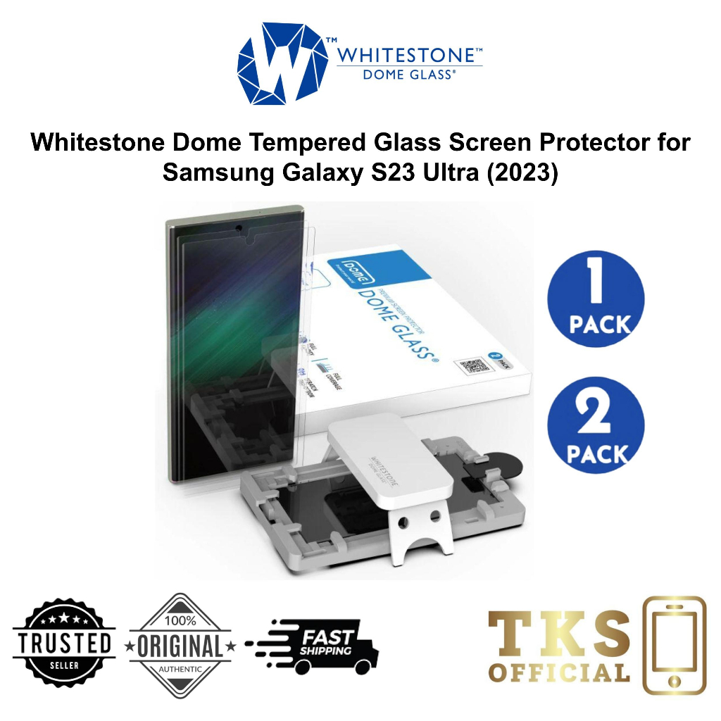 Whitestone Dome Tempered Glass Screen Protector for Samsung Galaxy S23 ...