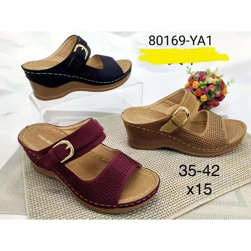 Polo Sandal, Pure Leather, Comfortable, Tapak Jahit/Tahan, Durable