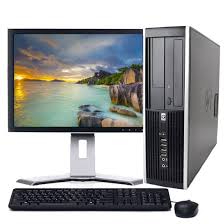 HP Compaq Pro 6000 computer set untuk murid belajar dan kerja di office