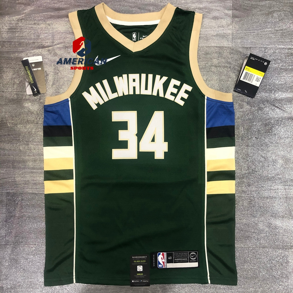 Milwaukee Bucks Kids Swingman Antetokounmpo Icon Jersey –