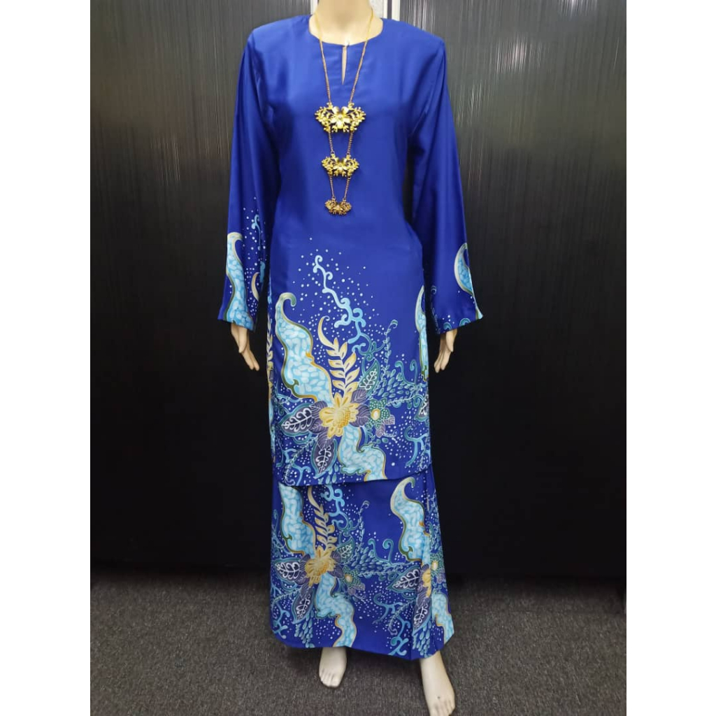 Baju Kurung Pahang Royal Silk Batik Terengganu *KRS22081 BBS | Shopee ...