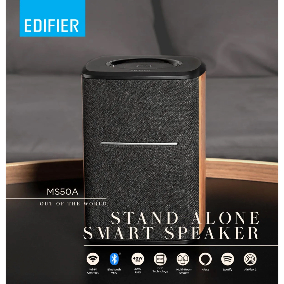 Edifier MS50A Wi-Fiスマートスピーカー Alexa 対応, B www ...
