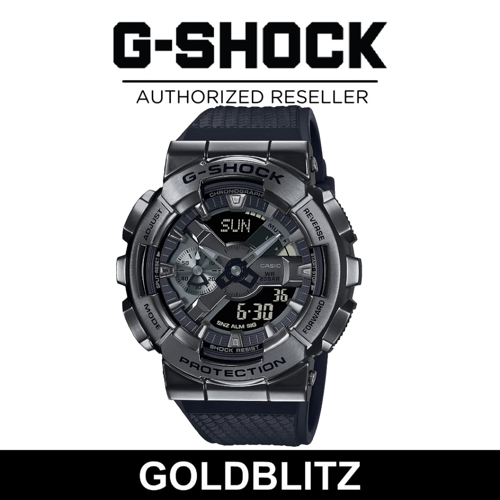 Casio G Shock Gm 110bb 1a Blackout Metal Covered Gm110bb 1a Shopee