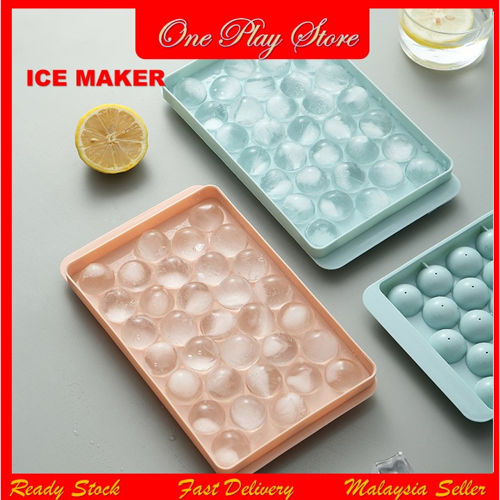 18/33 Grid Ice Tray 3D Ice Molds Home Bar Cooler Tools Party Use Round Ball Ice Cube Makers Kitchen DIY Ice Cube Molds