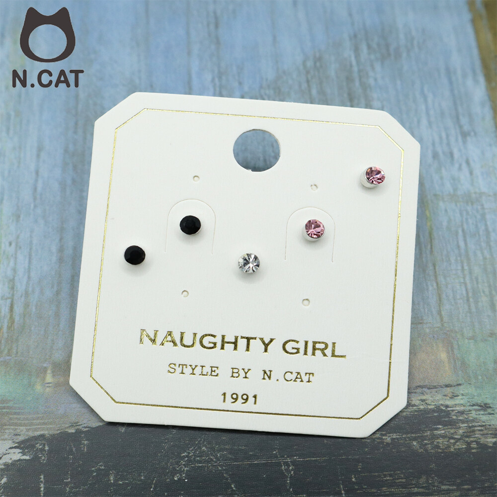 [N.CAT] No. 1 Korea Brand / Basic Simple Earrings / STUD / Mix Color / 16403251