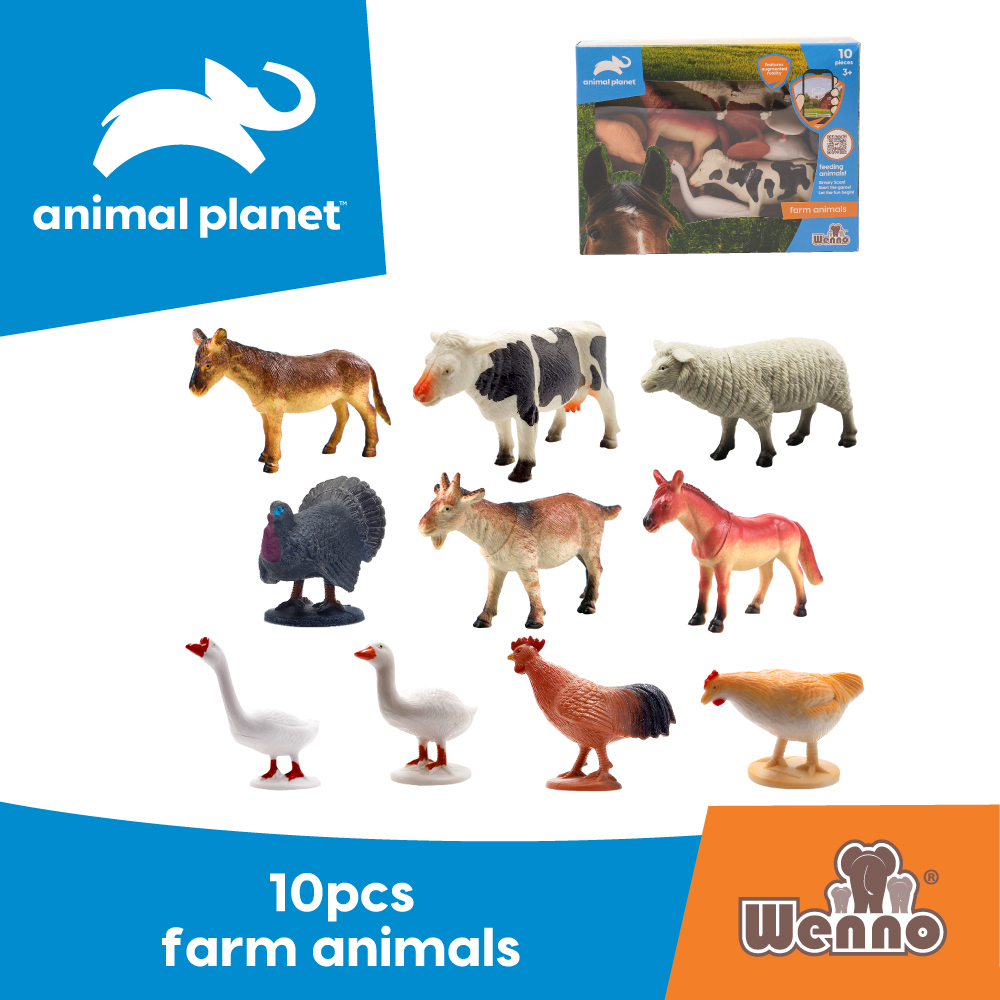 Wenno x Animal Planet 10pcs Animal Collection in window box Educational  Realistic Plastic Animal Toys for Kids | Shopee Malaysia