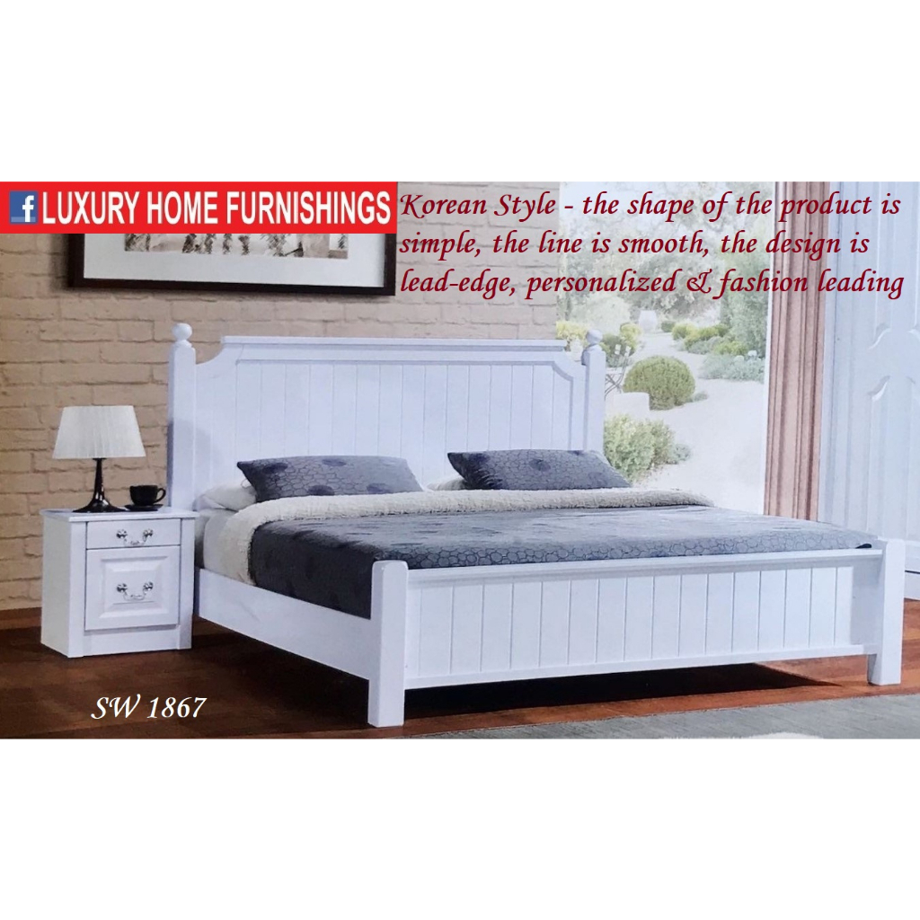 SW1867, KOREAN STYLE BED, AVAILABLE IN KING/ QUEEN SIZE in 6 Different Models, Could CHOOSE ANY ONE, SAME PRICE