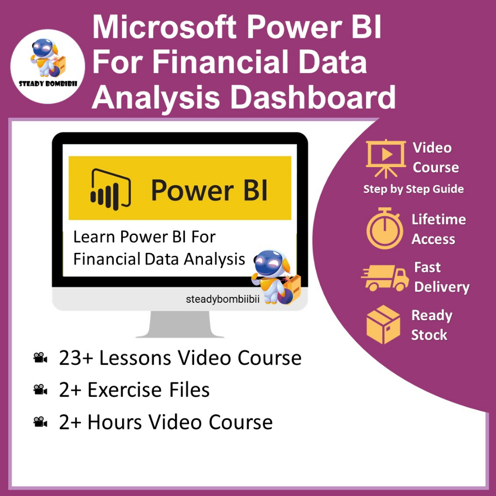 [Video Course] Microsoft Power BI Business Intelligence - Financial Data Analysis Dashboard [23 Lessons Video Tutorial]