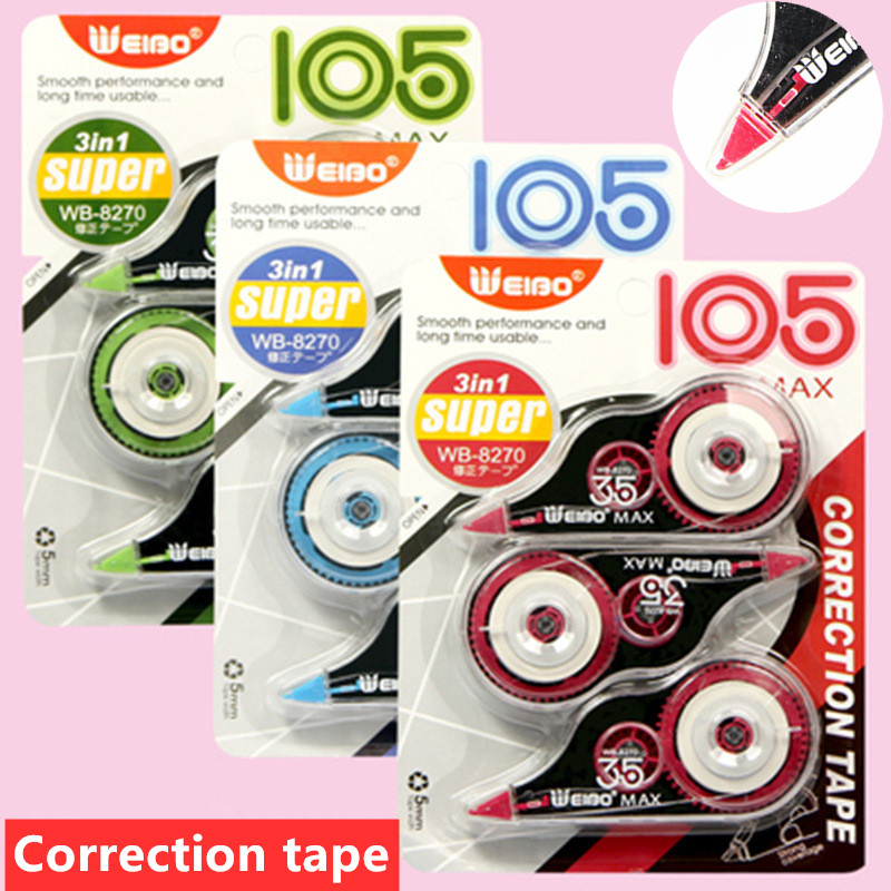 3 pcs/set Correction Tape set writing correction School Supplies