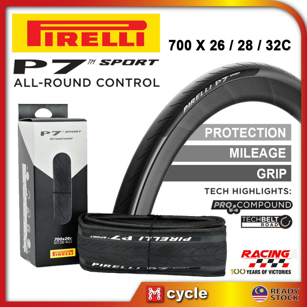 PIRELLI P7 Sport Roadbike Tire 700c 26c 28c 32c Clincher Road Bike Race