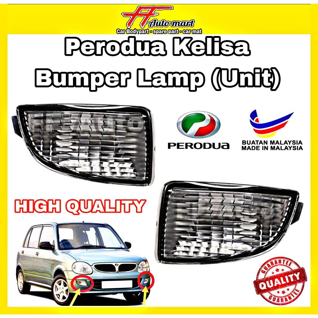 Perodua Kelisa 1st Model Front Bumper Signal Lamp Signal Lamp Lampu Signal Bumper Depan