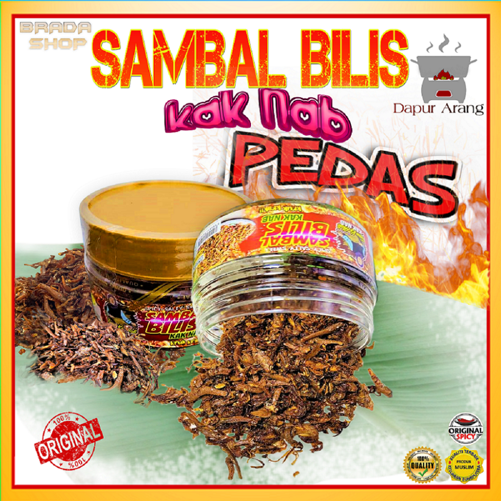 Sambal Bilis Kruk Krak Kak Nab Limited Edition Dapur Arang Snek Kampung PEDAS