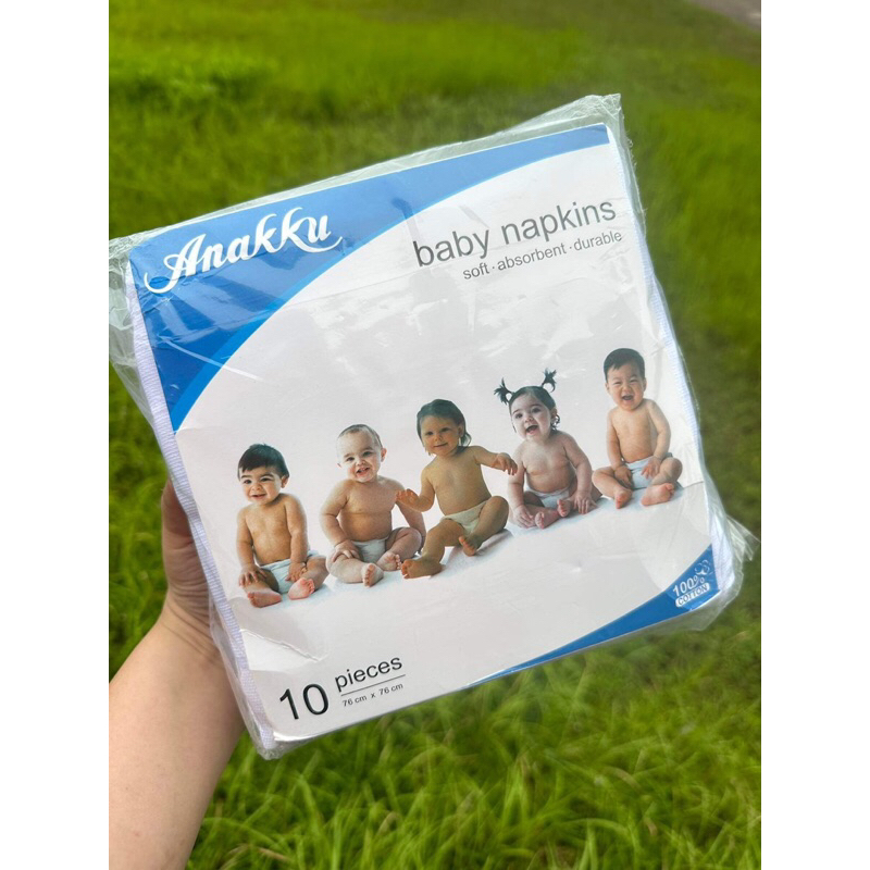 Anakku White Napkin (10pcs) Shopee Malaysia