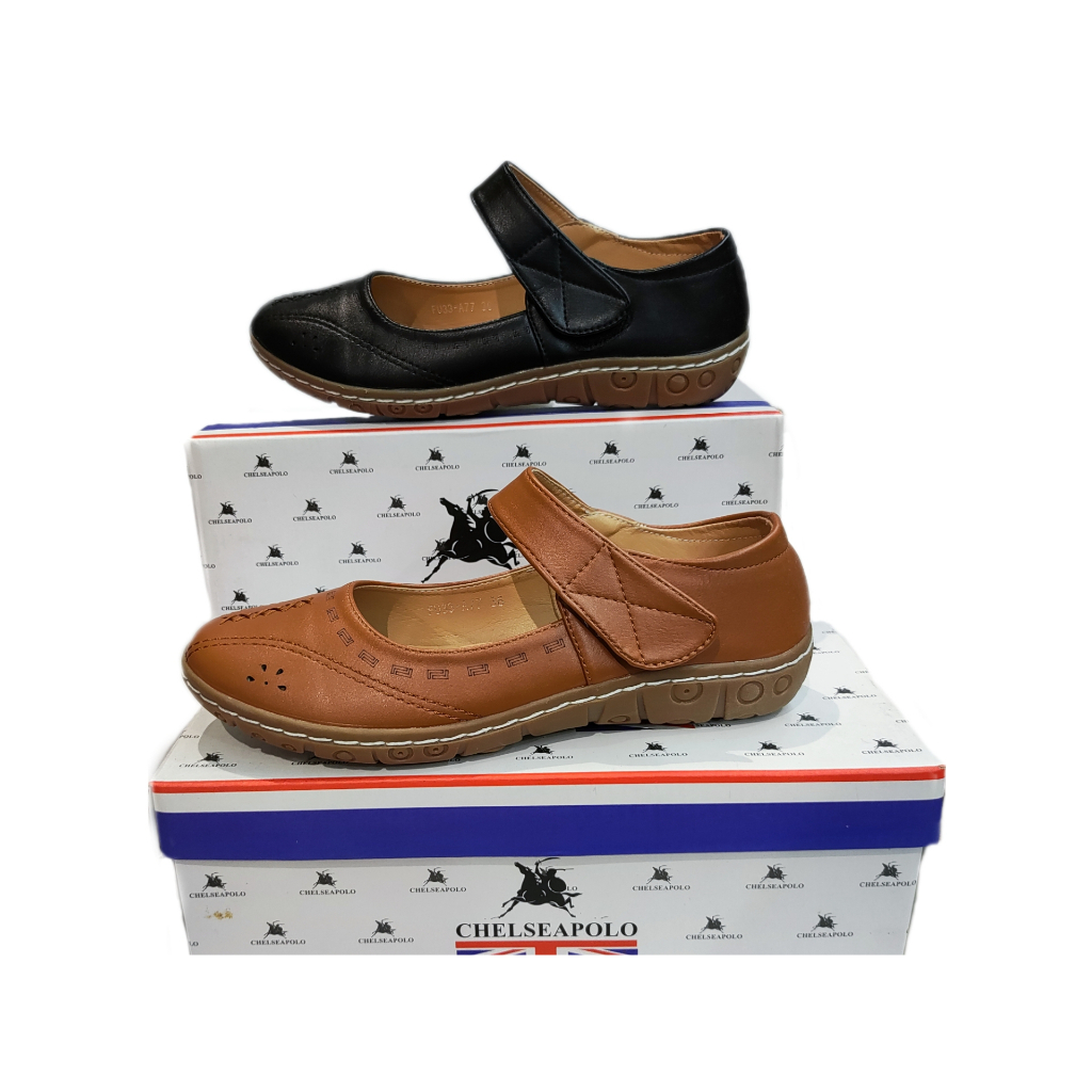 Polo Slip On Kasut Sarung Wanita Pure Leather Comfortable And Durable Offer Promotion Murah