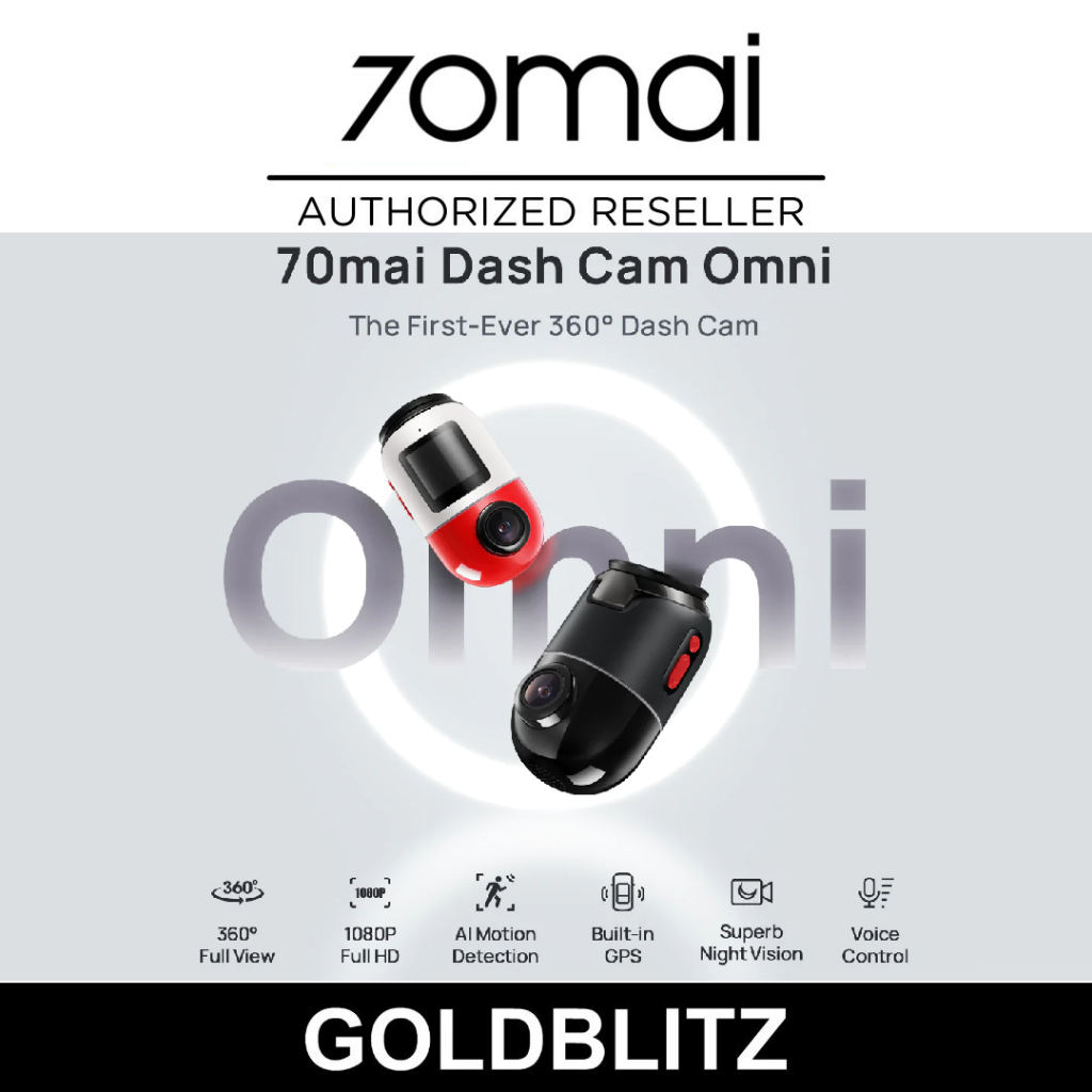 70mai Dashcam Omni x200 AI Dash Cam 360-degree Surveillance Vehicle Camera