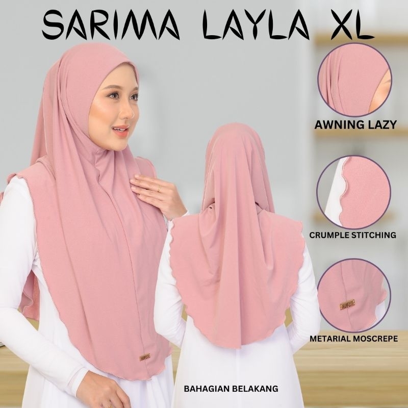 LAYLA TUDUNG SARUNG Ready Stock Layla Sarung / Layla Moscrepe / Layla Ribbed / Layla Suit / Layla Dress Layla Pleate