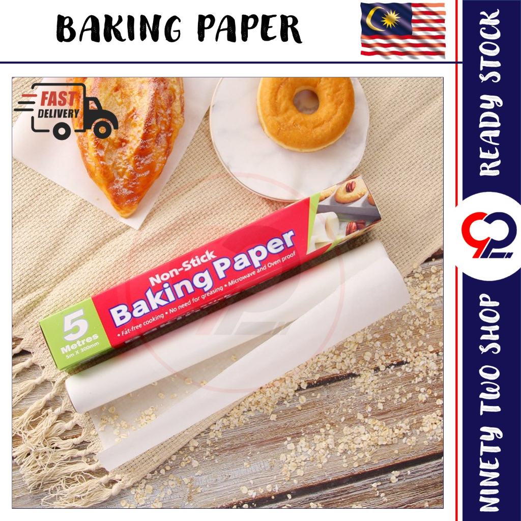 Kertas Minyak Pelapik Dulang Baking Paper Non-Stick Microwave Oven Cook ...