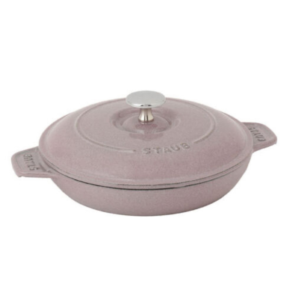 STAUB SPECIALITIES 20 CM ROUND CAST IRON OVEN DISH WITH LID BLOSSOM
