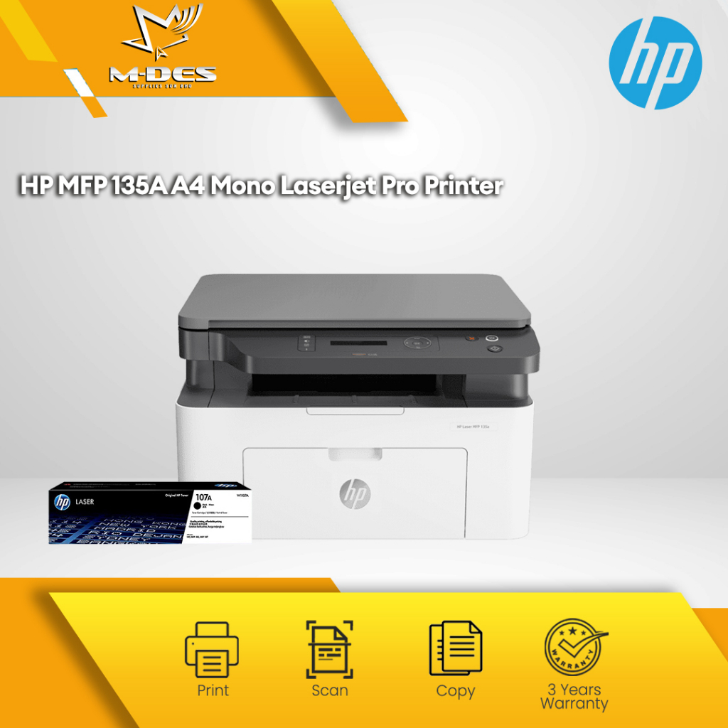 [PROMO PRICE] HP MFP 135A 135w All In One Wireless A4 Mono Laserjet ...