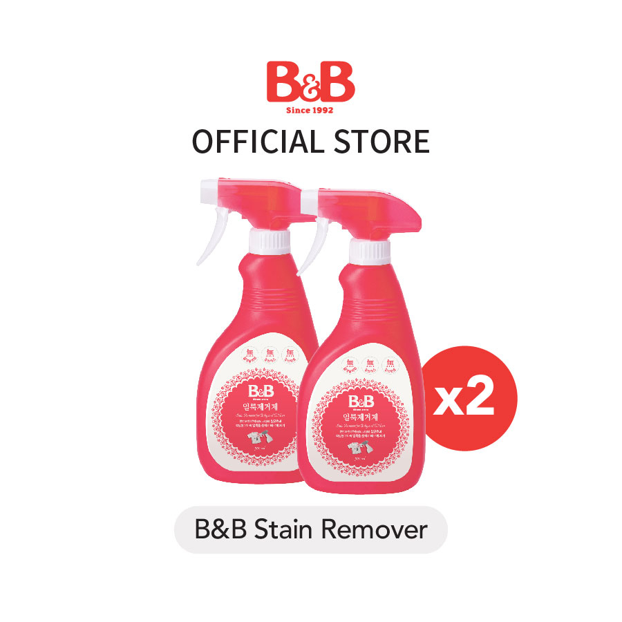 B&B Stain Remover for Baby and Children (500ml/Bottle) Twin Pack