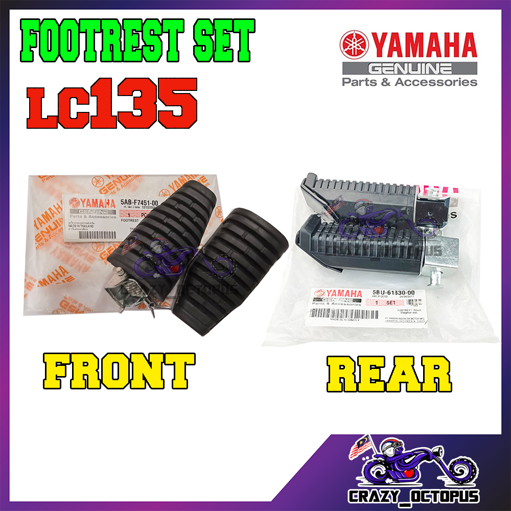 YAMAHA Footrest Rest Rear Set LC135 V1 V2 V3 V4 V5 V6 / Y125Z / Y125ZR
