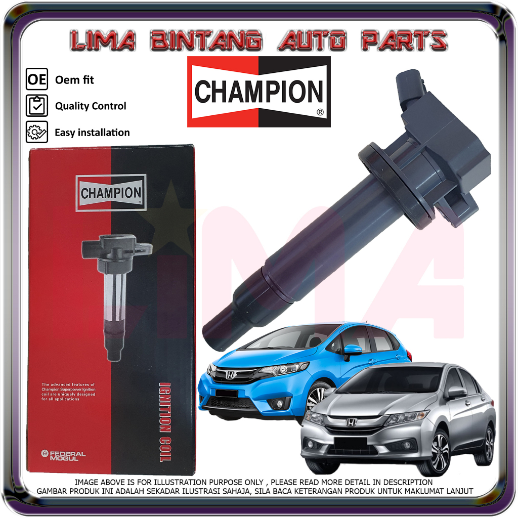 Honda City T9A GM6 , Jazz GK T5A Ignition Coils , Plug Coil CHAMPION