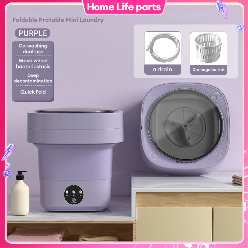 Mini Washing Machine Portable Folding Washing Machine Travel Laundry