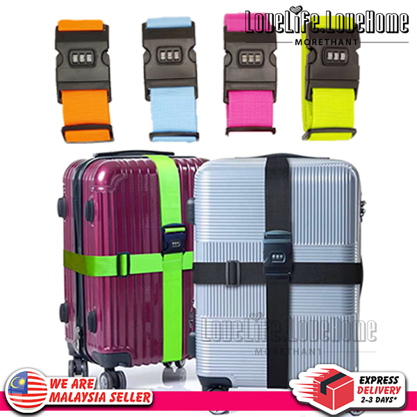 MORETHAN1 Luggage Straps Suitcase Belts with Buckle, Combination Lock, Adjustable Travel Packing Accessories