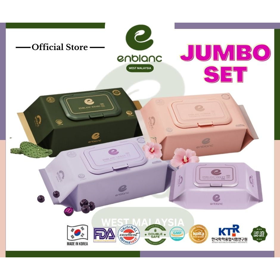 Enblanc Wet Baby Wipes Jumbo Set Korea Premium Wet Tissue NonAlcohol