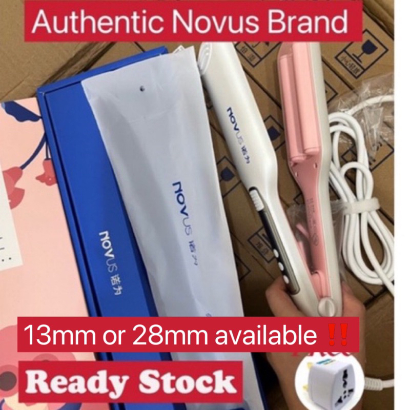 [Ready Stock] Authentic Novus 13mm/28mm正品诺为水波纹蛋蛋卷头卷发棒 Egg rolls curler