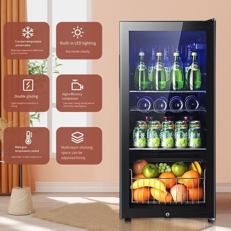 SAST Ice Bar Household Refrigerated Cabinet Refrigerator Fruit Drinks ...