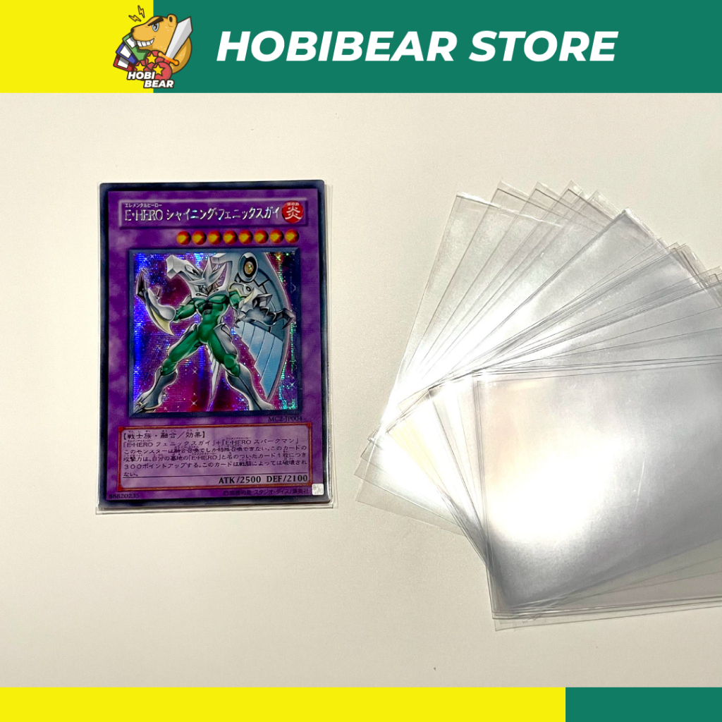 100PCS Inner Card Sleeve Perfect Fit BS Digimon One Piece Pokemon VG Yugioh UA Card Protector Card Protective Sleeves