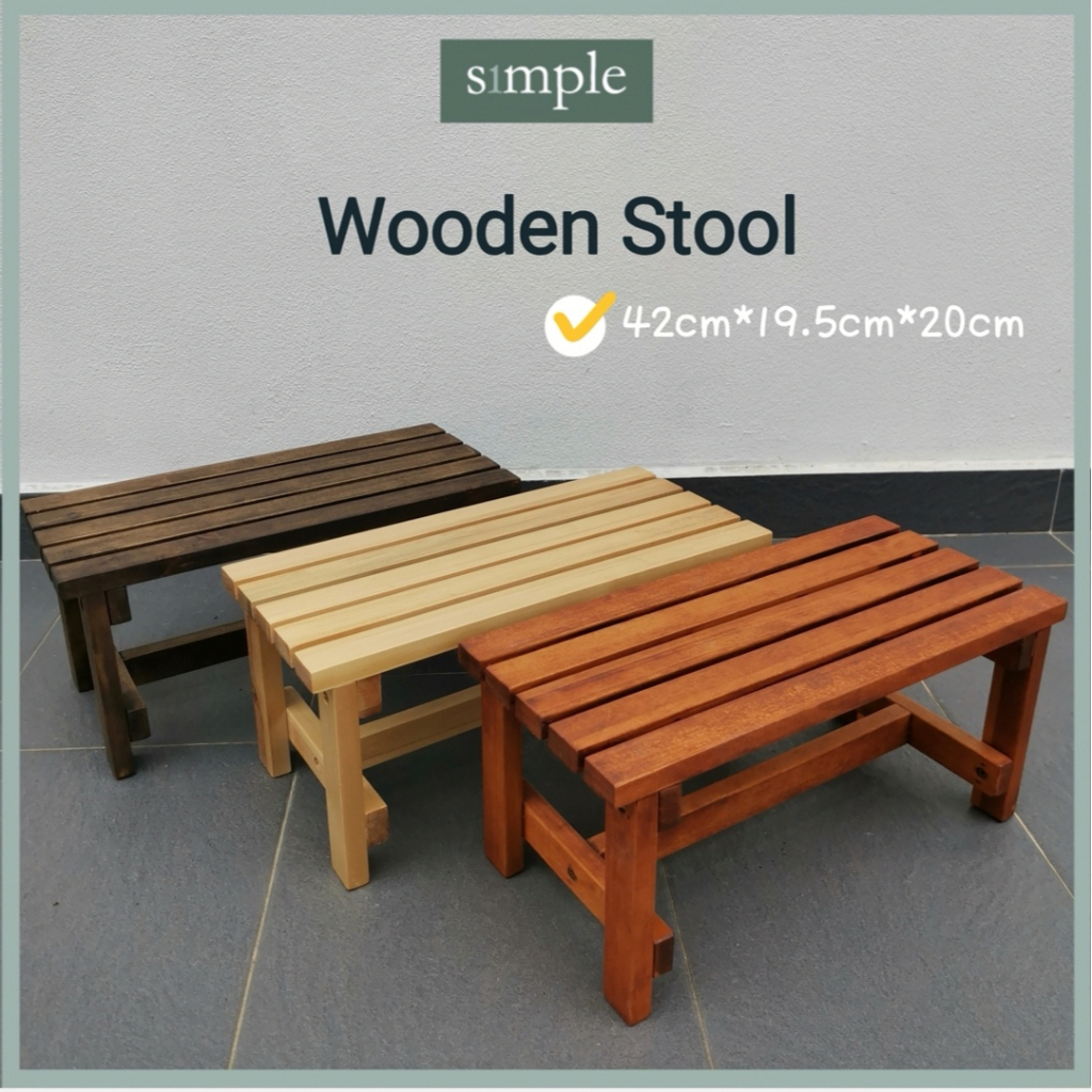 Wooden Stool / Bangku Kayu / Sitting Stool / Step Stool